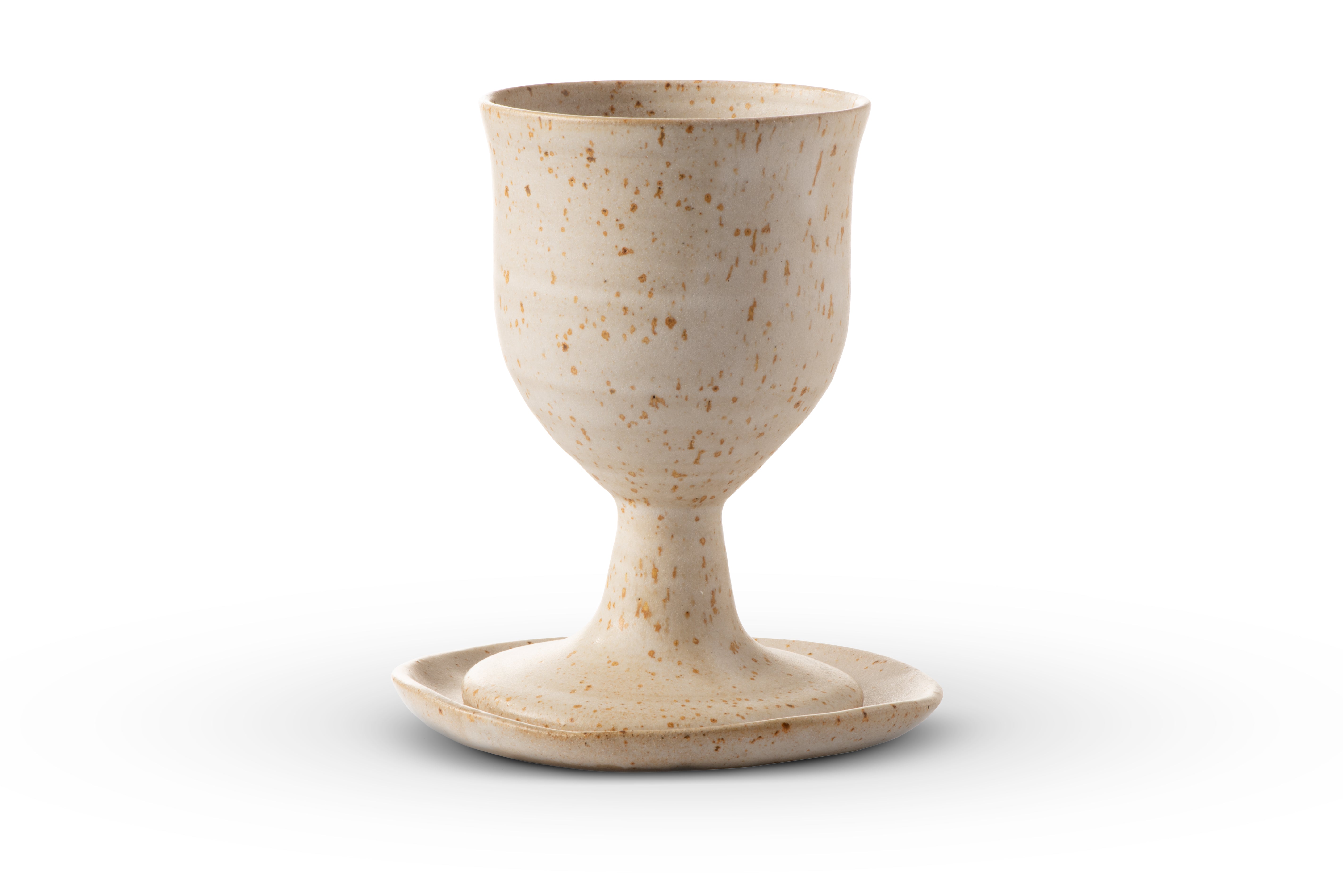 כוס קידוש- צבע לבן